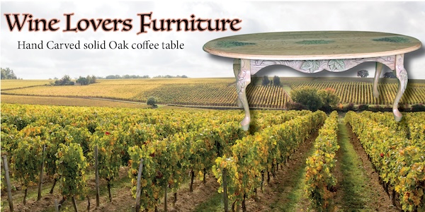 Wine lovers coffee table and furniture